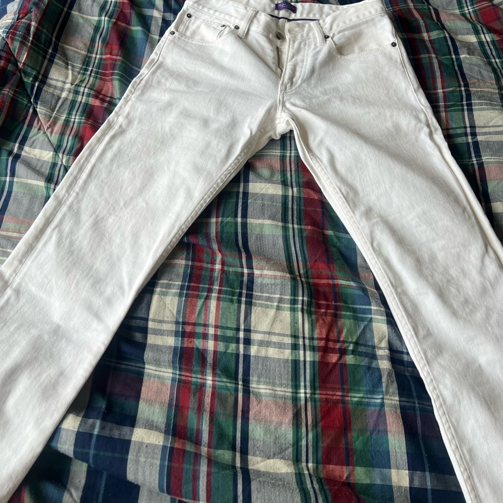 Ralph Lauren white purple label used jeans. Good condition size 30!